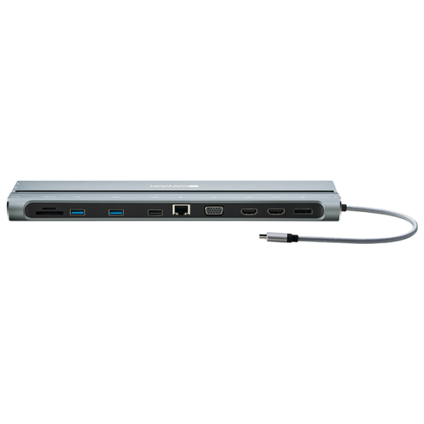 Adapter Canyon DS-9 USB Type-C/ Silver photo 1