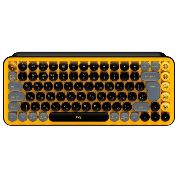 Клавиатура Logitech POP Keys Беспроводные/ Желтый photo 1