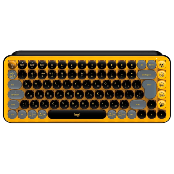 Клавиатура Logitech POP Keys Беспроводные/ Желтый photo 1