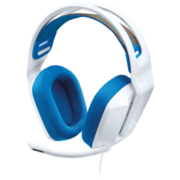 Наушники Logitech G335 Синий Белый Проводная/ Игровой photo 1