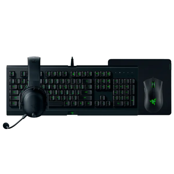 Tastatura & Mouse Razer Cynosa Lite & DeathAdder Essential & Gigantus V2 Large & BlackShark V2 X Cu fir/ Black photo 1