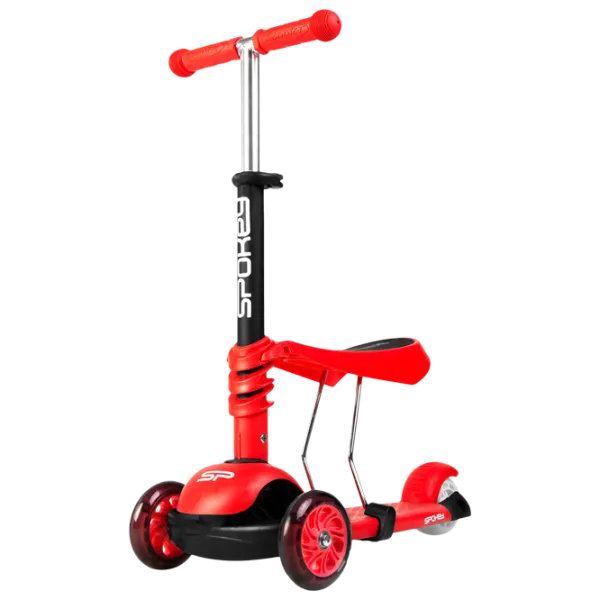 Детский трёхколёсный самокат Spokey Tripla (927100) 20 кг/ Красный photo 1