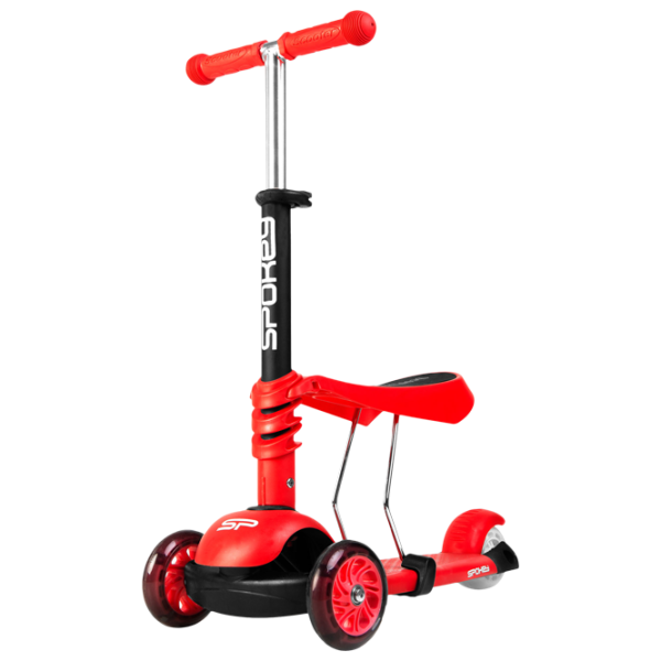 Детский трёхколёсный самокат Spokey Tripla (927100) 20 кг/ Красный photo 1