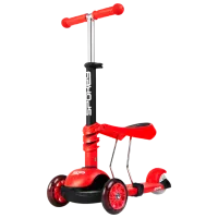 Детский трёхколёсный самокат Spokey Tripla (927100) 20 кг/ Красный