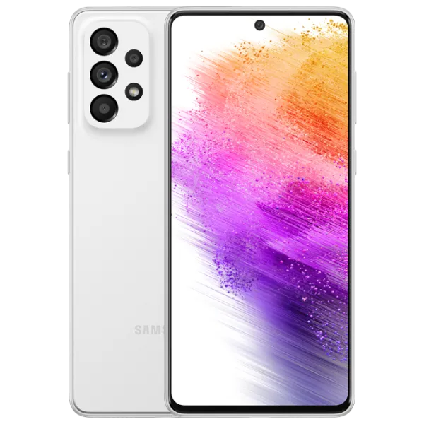Samsung Galaxy A73 6 ГБ/ 128 ГБ/ Dual SIM/ Белый  photo 1 Samsung Galaxy A73 6 ГБ/ 128 ГБ/ Dual SIM/ Белый  photo 1