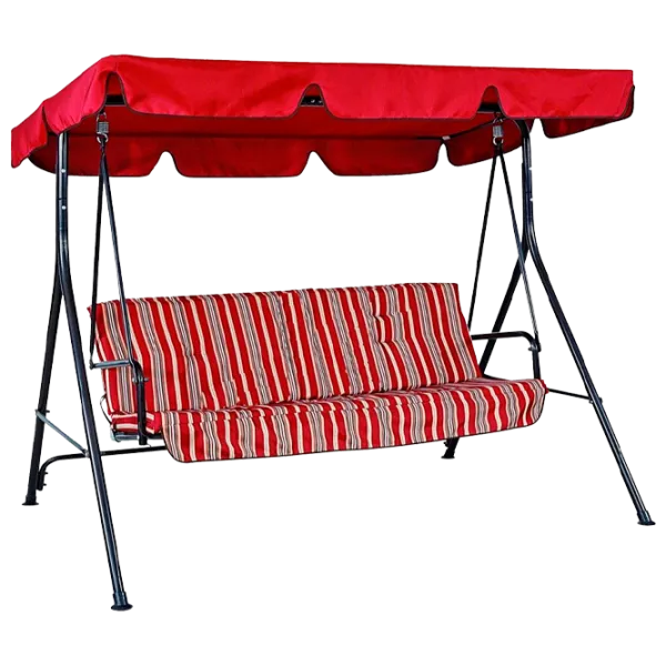 Садовые качели Villager Myconos (067205) Красный/ 210 кг photo 1