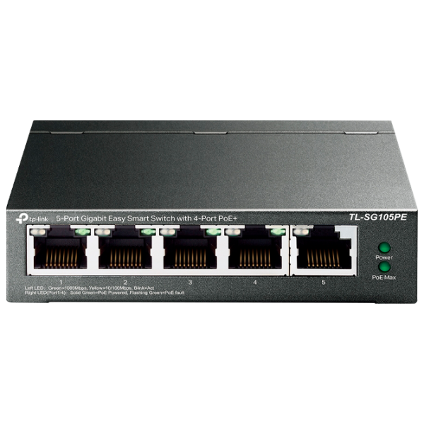 Switch TP-Link TL-SG105PE Black photo 1