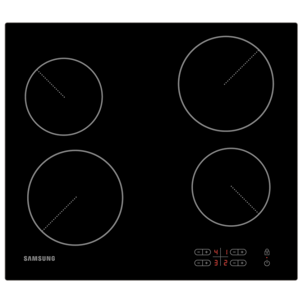 Plită încorporabilă electrică Samsung NZ64T3506AK/ WT Black photo 1