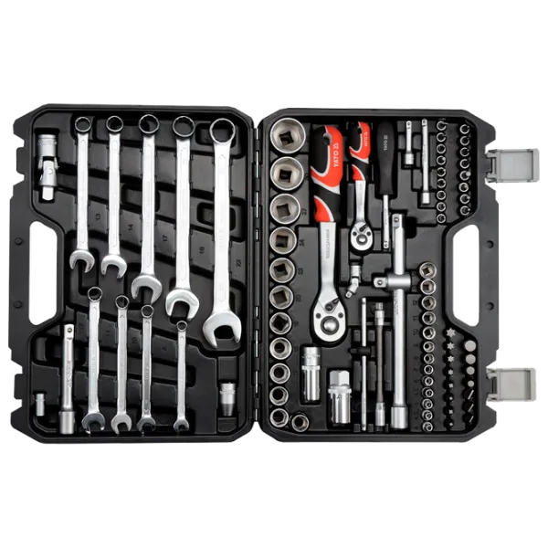 Set chei tubulare cu clichet Yato YT-12691 Cantitatea în set: 82 buc. photo 1