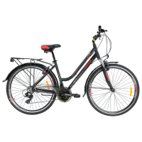 Bicicletă Crosser CITY 700C 28" 18" Aluminiu/ Red Black