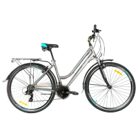 Bicicletă Crosser CITY 700C 28" 18" Aluminiu/ Turquoise Gray