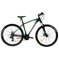 Велосипед Crosser INSPIRON 29" 22 Алюминий/ Зелёный Черный