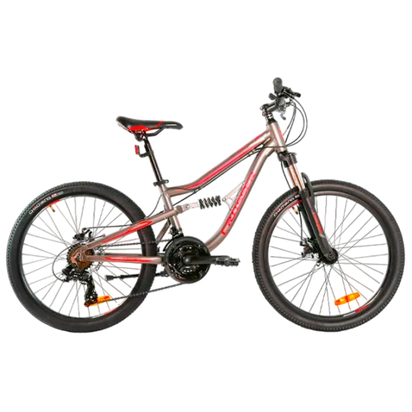 Bicicletă Crosser Legion 26" 14" (26-031-21-14) Aluminiu/ Red Silver photo 1 Bicicletă Crosser Legion 26" 14" (26-031-21-14) Aluminiu/ Red Silver photo 1