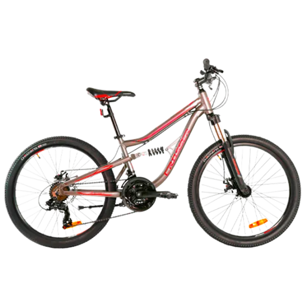 Bicicletă Crosser Legion 24" 13" (26-031-21-13) Aluminiu/ Red Silver photo 1 Bicicletă Crosser Legion 24" 13" (26-031-21-13) Aluminiu/ Red Silver photo 1