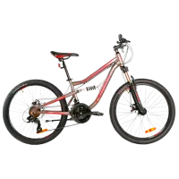 Велосипед Crosser Legion 24" 13" (26-031-21-13) Алюминий/ Красный Серебристый