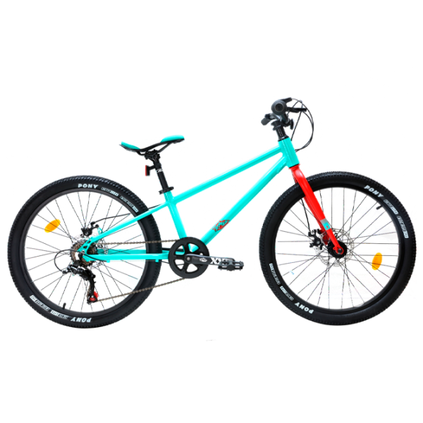 Bicicletă Crosser Kids Bike 24" Aluminiu/ Green Red photo 1 Bicicletă Crosser Kids Bike 24" Aluminiu/ Green Red photo 1