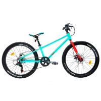 Bicicletă Crosser Kids Bike 24" Aluminiu/ Green Red