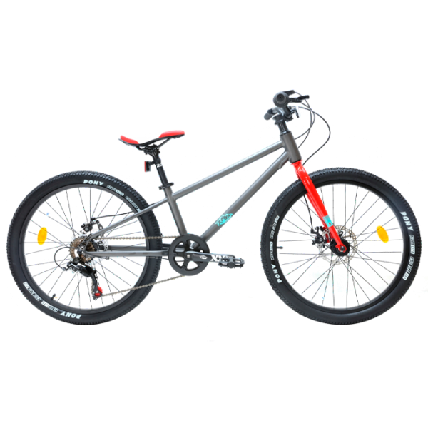 Bicicletă Crosser Kids Bike 24" Aluminiu/ Gray Red photo 1