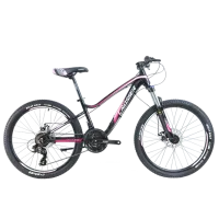 Bicicletă Crosser P6-2 24" 13" Aluminiu/ Black Pink