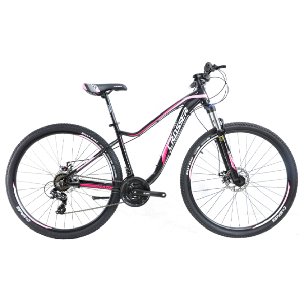 Велосипед Crosser P6-2 27.5" 15" Алюминий/ Черный Розовый photo 1 Велосипед Crosser P6-2 27.5" 15" Алюминий/ Черный Розовый photo 1