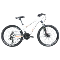 Bicicletă Crosser P6-2 26" 15" Aluminiu/ White Pink