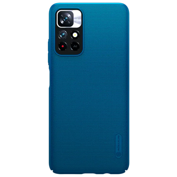Husă pentru smartphone Xiaomi Redmi Note 11 4G Nillkin/ Back/ Plastic/ Poliuretan/ Peacock Blue photo 1