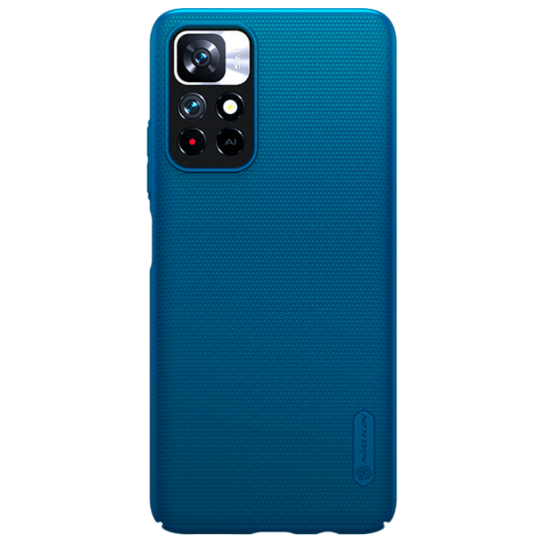 Husă pentru smartphone Xiaomi Redmi Note 11 4G Nillkin/ Back/ Plastic/ Poliuretan/ Peacock Blue photo 1