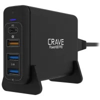 Сетевое зарядное устройство CRAVE PowerHub Pro CRVPHPEU101 2.4 А/ Черный
