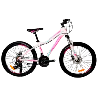 Велосипед Crosser SWEET 24" 14" Алюминий/ Белый Розовый