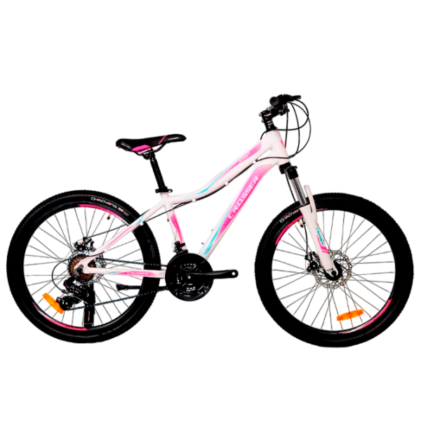 Bicicletă Crosser SWEET 26" 16" Aluminiu/ White Pink photo 1 Bicicletă Crosser SWEET 26" 16" Aluminiu/ White Pink photo 1