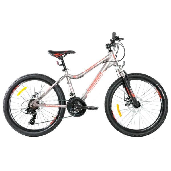 Велосипед Crosser Trinity 24" 15" Алюминий/ Серый Красный photo 1 Велосипед Crosser Trinity 24" 15" Алюминий/ Серый Красный photo 1