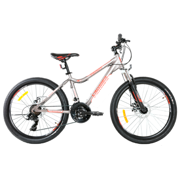 Велосипед Crosser Trinity 24" 15" Алюминий/ Серый Красный photo 1 Велосипед Crosser Trinity 24" 15" Алюминий/ Серый Красный photo 1