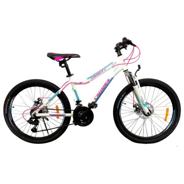 Велосипед Crosser Trinity 24" 15" (24-035-21-15) Алюминий/ Белый Розовый photo 1