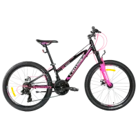 Bicicletă Crosser XC-100 24" 11.8" Aluminiu/ Black Pink