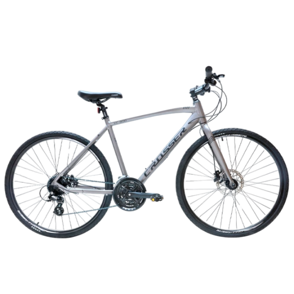 Bicicletă Crosser HYBRID 700C 20" 24" Aluminiu/ Gray Black photo 1