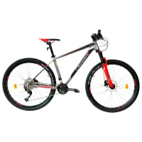 Bicicletă Crosser MT-042 27.5" 18" Aluminiu/ Red Gray
