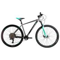 Велосипед Crosser SOLO 29" 19" Алюминий/ Зелёный Серый