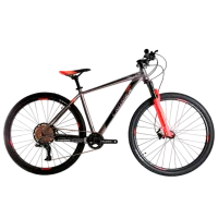 Велосипед Crosser SOLO 29" 21" Алюминий/ Серый Красный