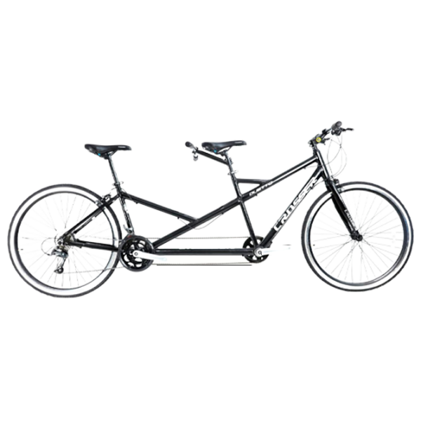 Bicicletă Crosser Tandem Duetto 20" 16" Aluminiu/ Black White photo 1