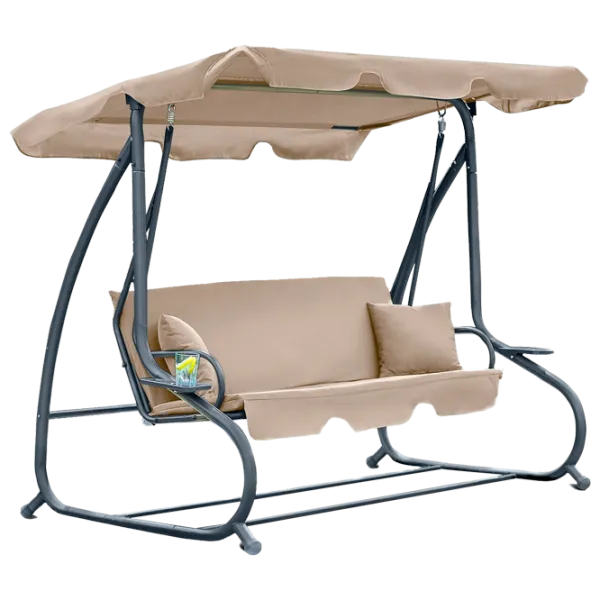 Садовые качели FunFit Relax Plus (1602) Бежевый/ 200 кг photo 1