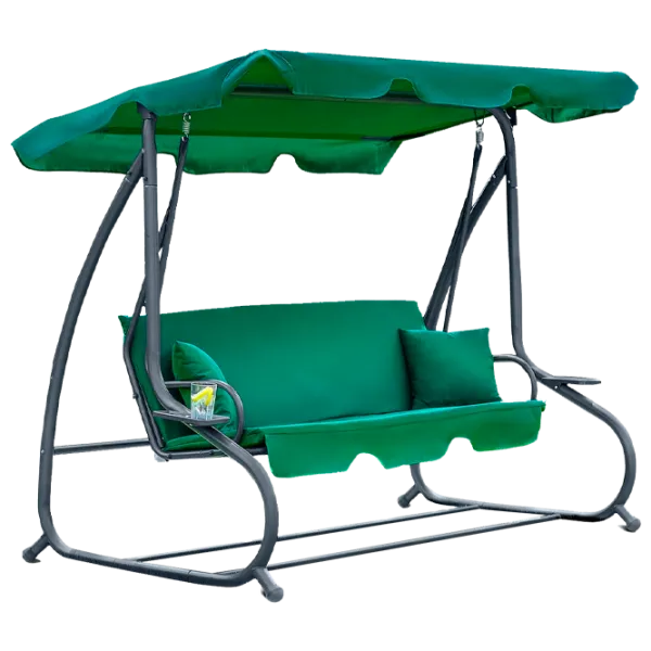 Leagăn de grădină FunFit Relax Plus (181) Green/ 200 kg photo 1