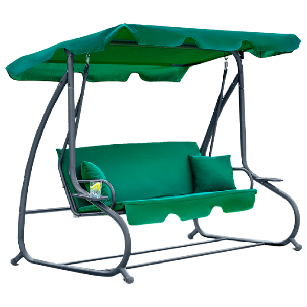 Leagăn de grădină FunFit Relax Plus (181) Green/ 200 kg photo 1