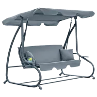 Leagăn de grădină FunFit Relax Plus (1604) Gray/ 200 kg