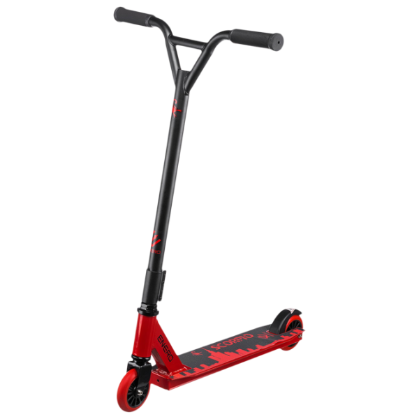 Trotinetă pentru copii cu două roți Enero Scorpio (1001683-001) 100 kg/ Red photo 1