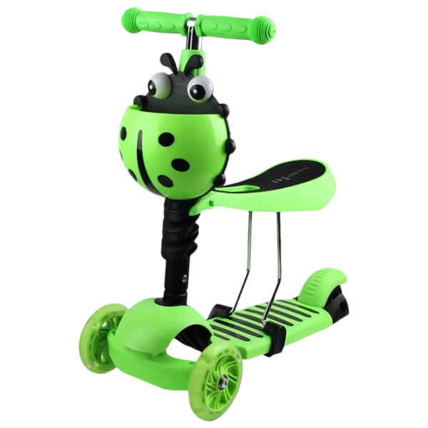 Trotinetă pentru copii cu trei roți Enero Balance 3 in 1 (1001680-001) 50 kg/ Green photo 1