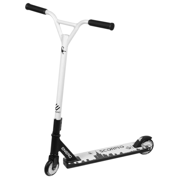 Trotinetă pentru copii cu două roți Enero Scorpio (1001683-002) 100 kg/ White photo 1
