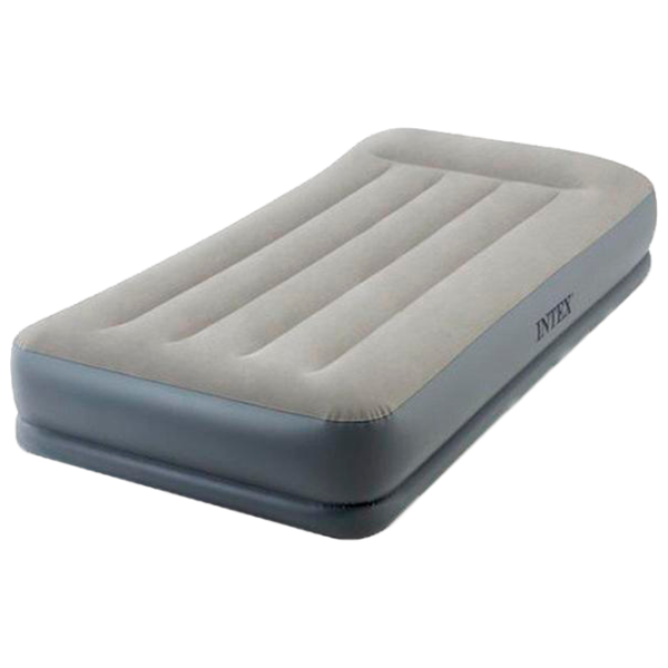 Надувная кровать Intex 64116 136 кг/ Серый photo 1