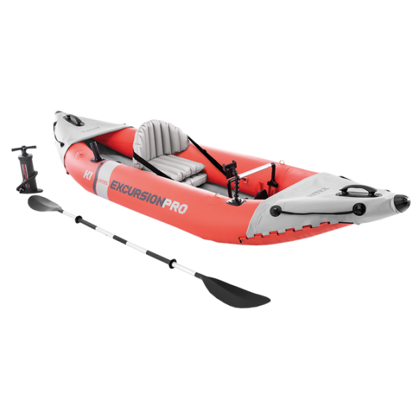 Надувная байдарка Intex Excursion PRO K1 (68303) Оранжевый Белый photo 1