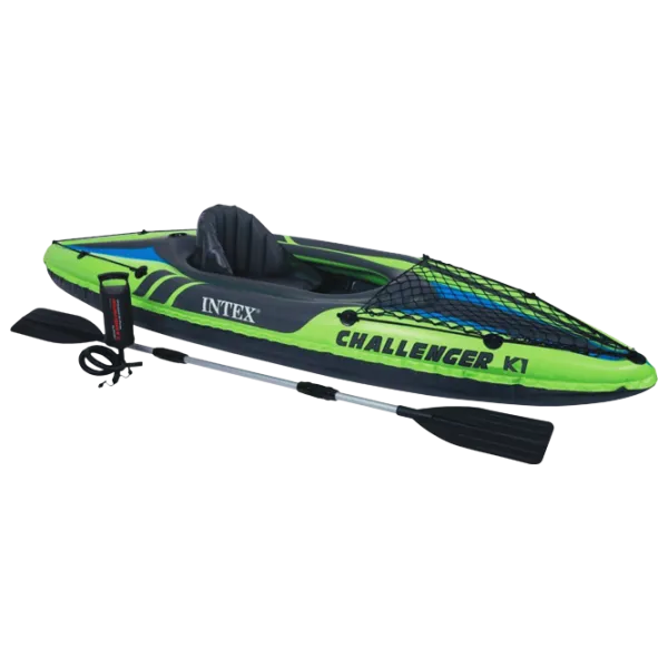 Надувная байдарка Intex Challenger K1 (68305) Зелёный Синий photo 1