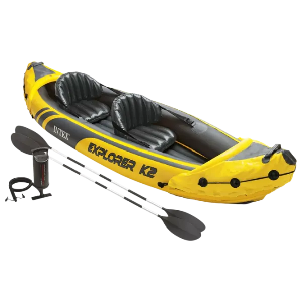 Надувная байдарка Intex Explorer K2 (68307) Желтый Черный photo 1